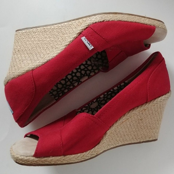 womens red espadrilles
